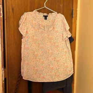 Pink floral top
